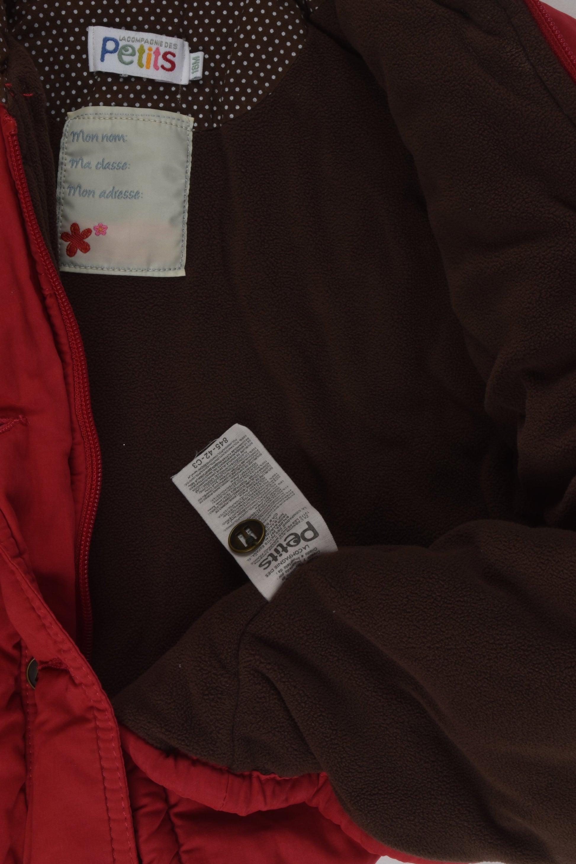 La Compagnie Des Petits Size 1 (18 months) Warm Jacket