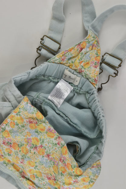 Lacey Lane Size 4 Short Denim Overalls