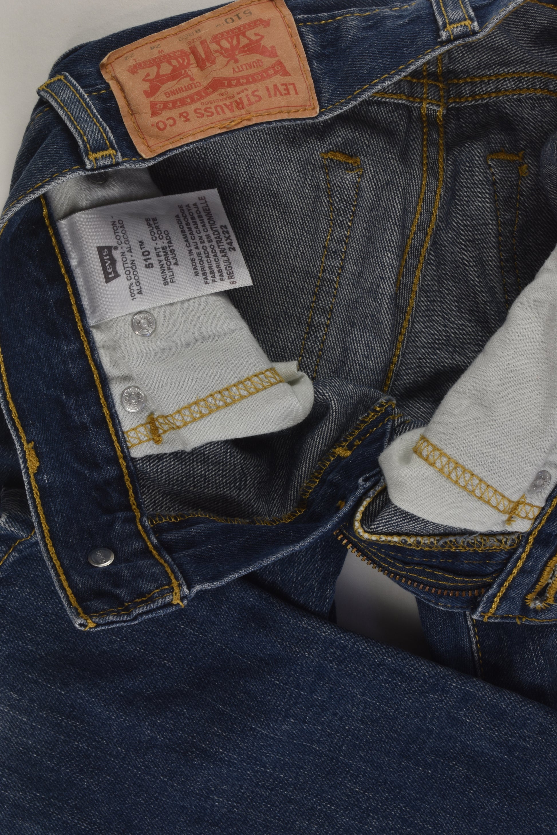 Levi's Size 8 Skinny Fit Denim Pants