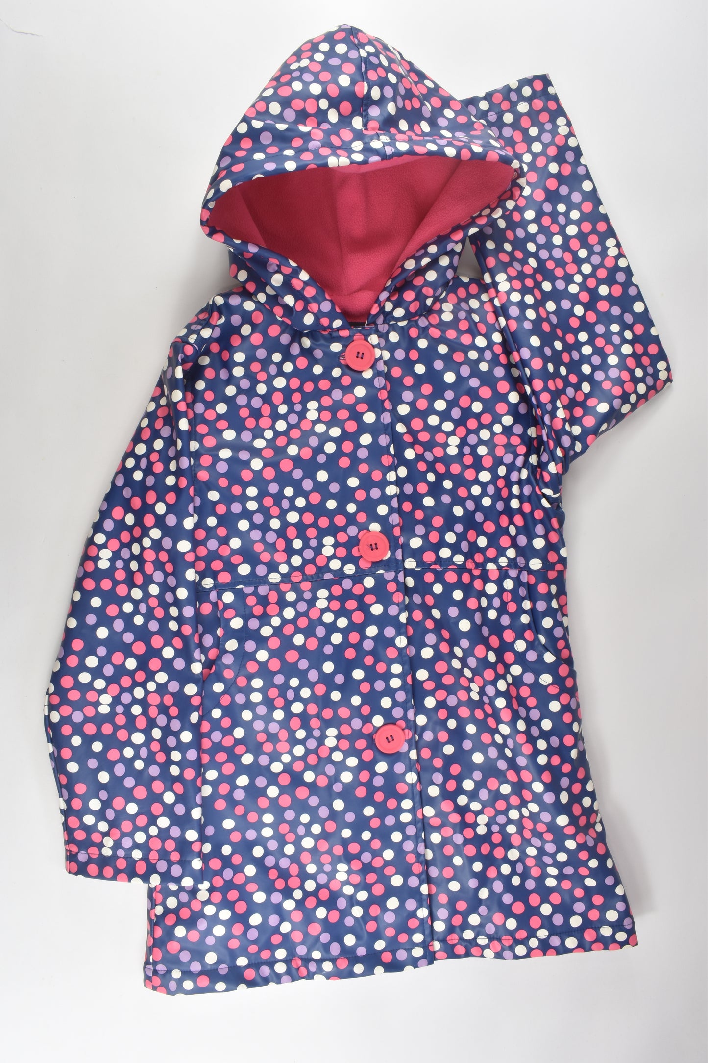 Lily & Dan Size 6 Fleece Lined Rain Jacket