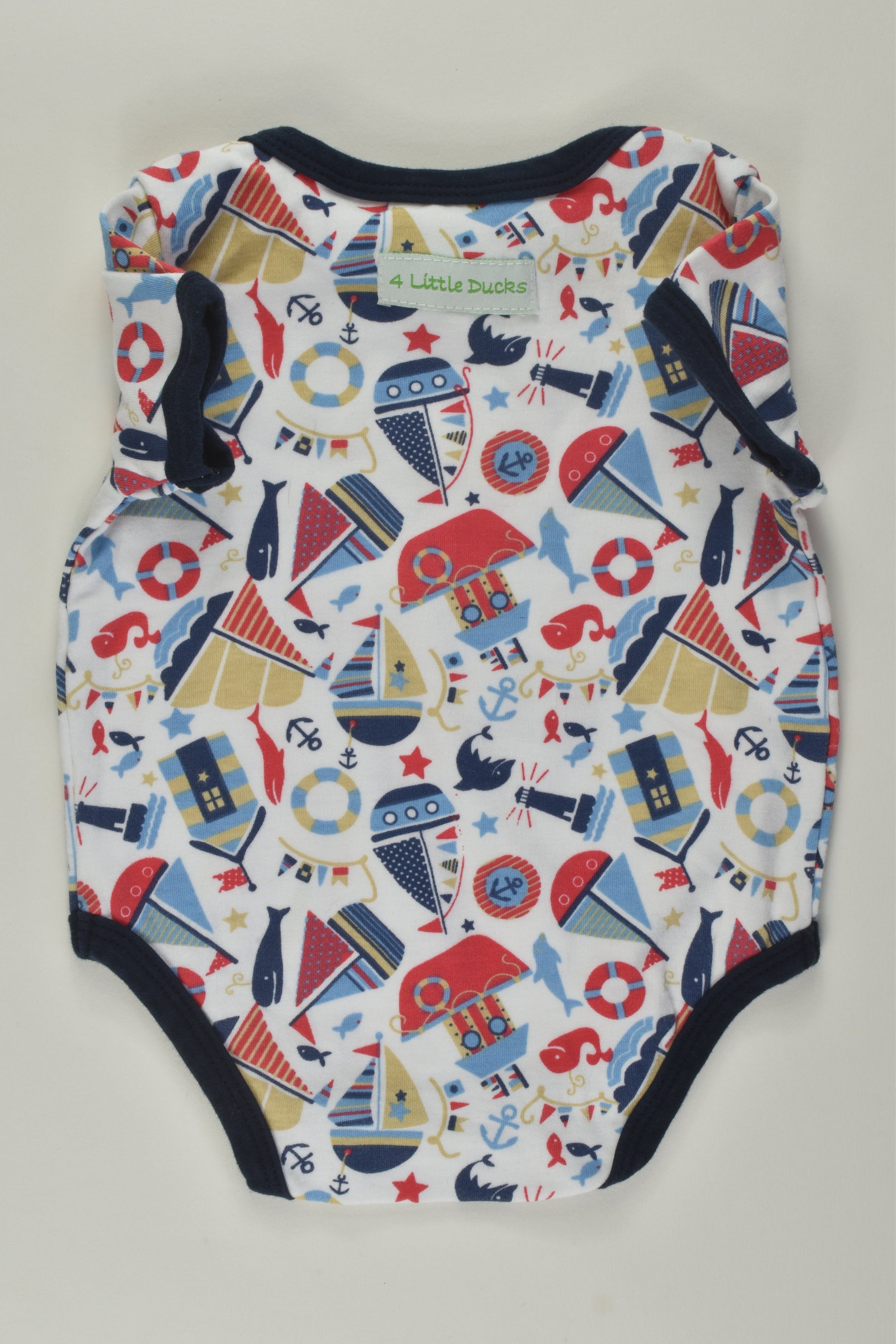 Little Ducks Size 000 Nautical Bodysuit