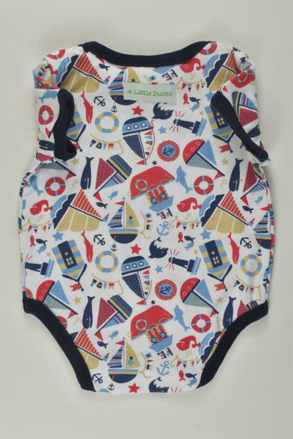 Little Ducks Size 000 Nautical Bodysuit