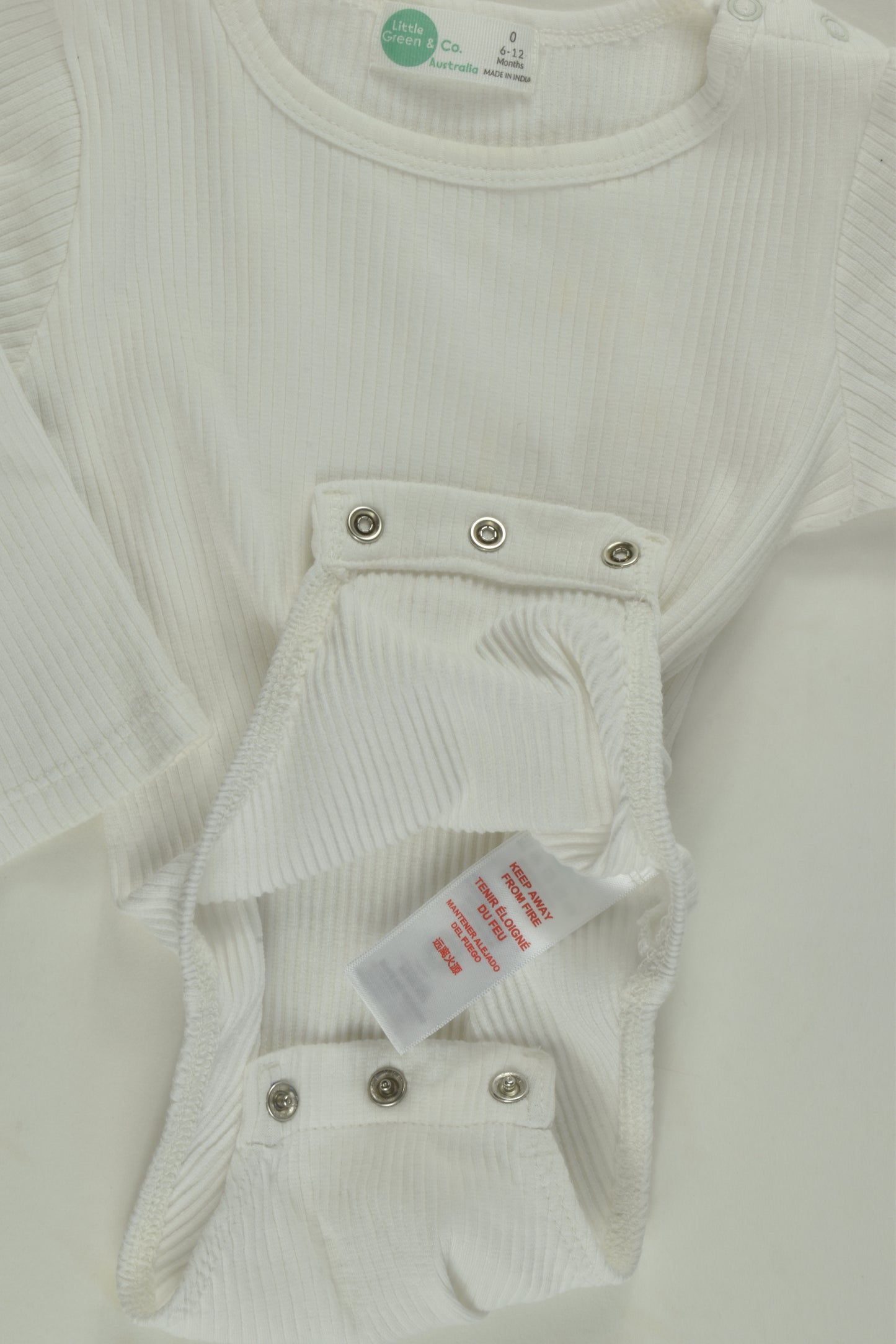 Little Green & Co Size 0 Ribbed Bodysuit
