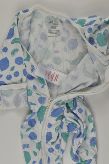 Little Green & Co Size 0000 Fruit Romper