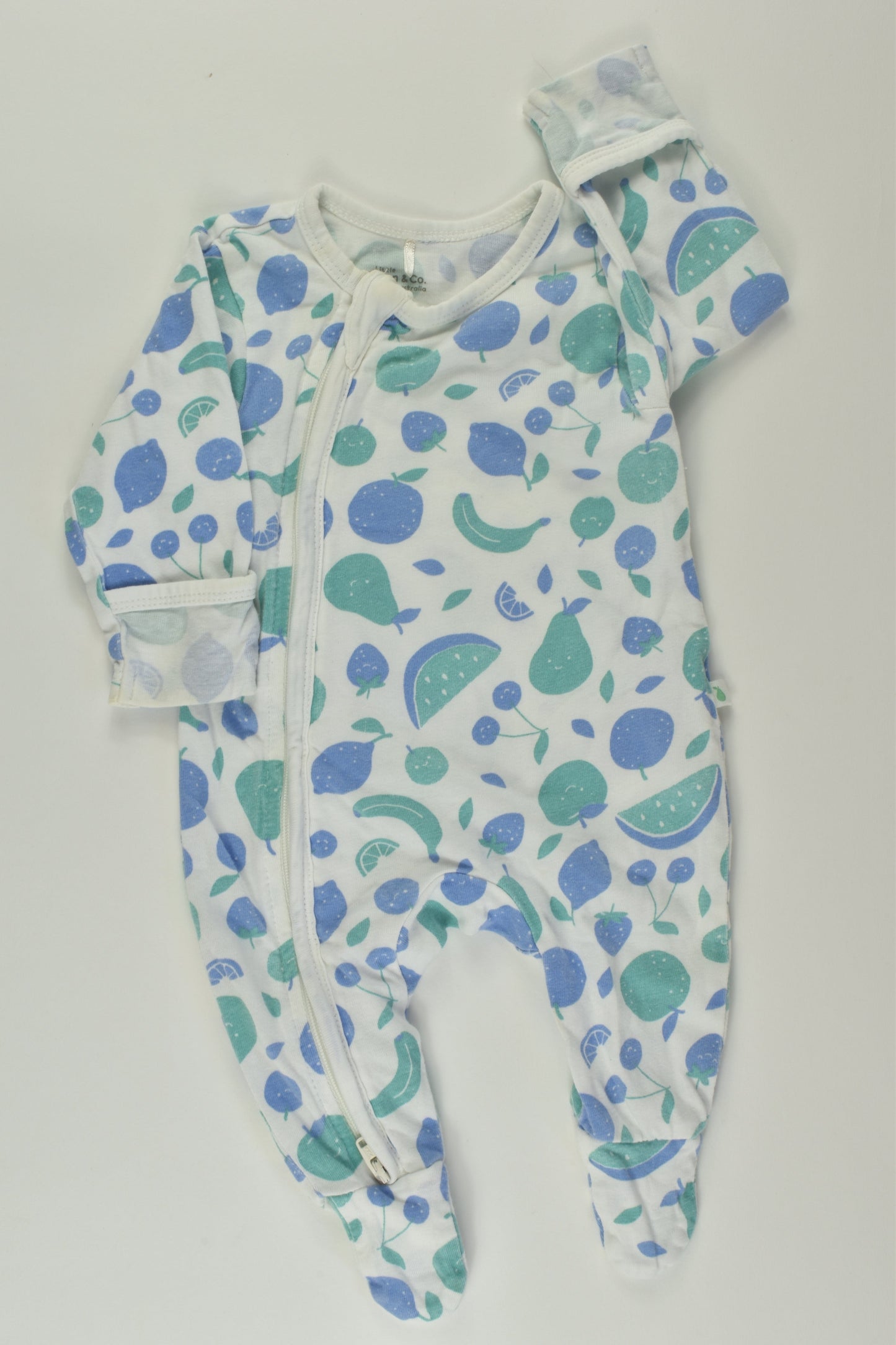 Little Green & Co Size 0000 Fruit Romper