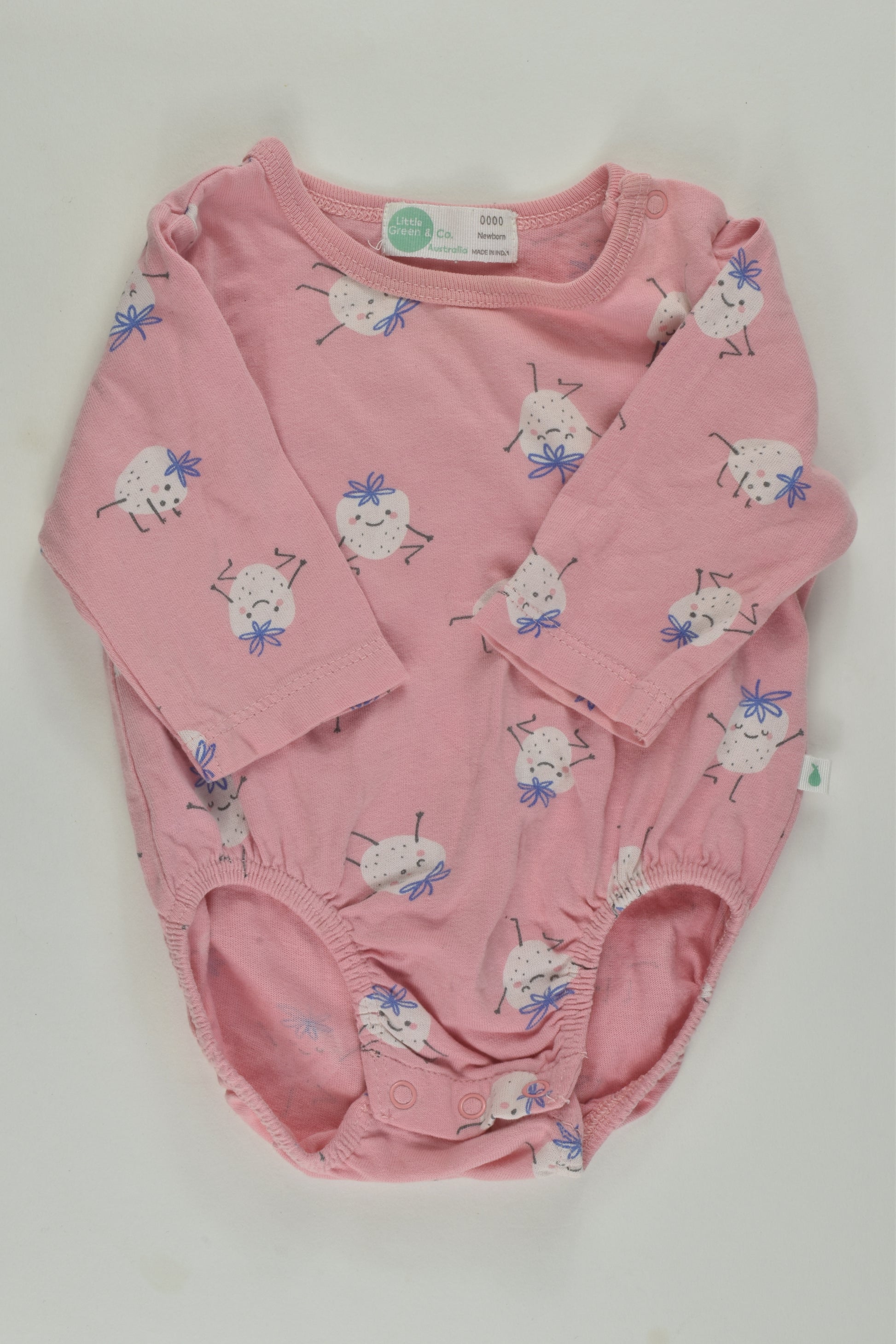 Little Green & Co Size 0000 Organic Bodysuit