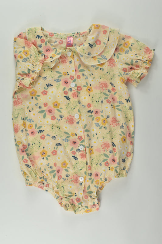 Little Miss PM Size 1 Floral Romper
