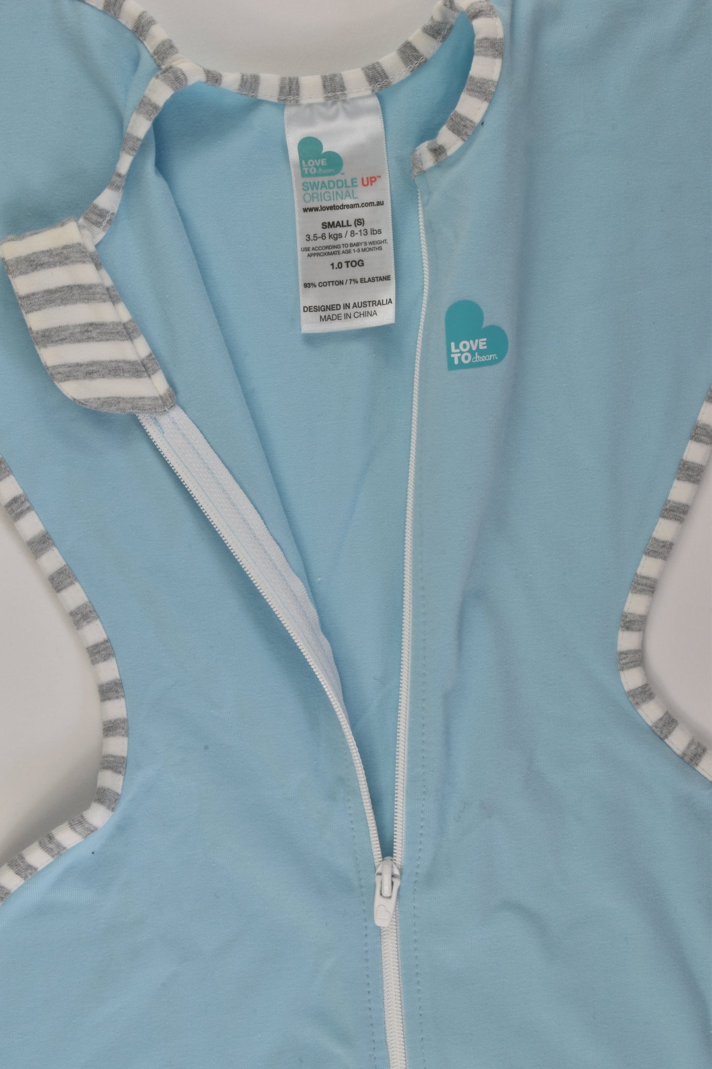 Love To Dream Size Small (3.5-6 kg) Swaddle Up Original 1.0 Tog