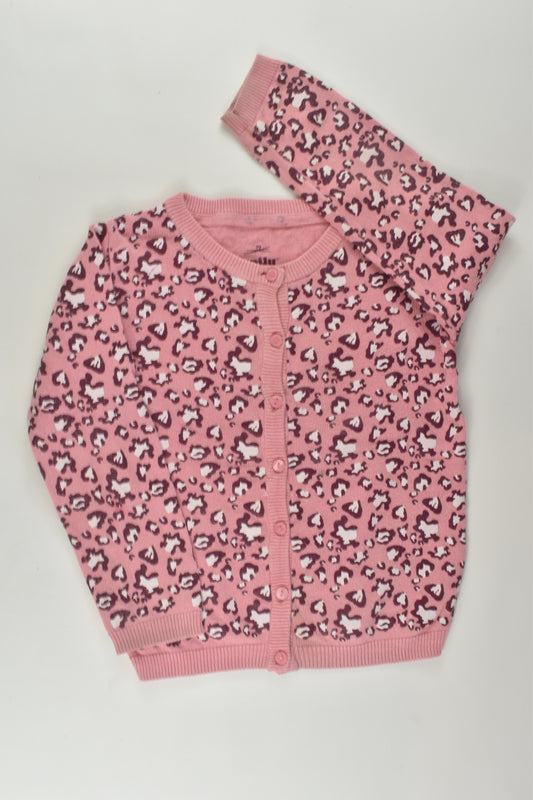 Lupilu Size 2-4 Leopard Print Cardigan