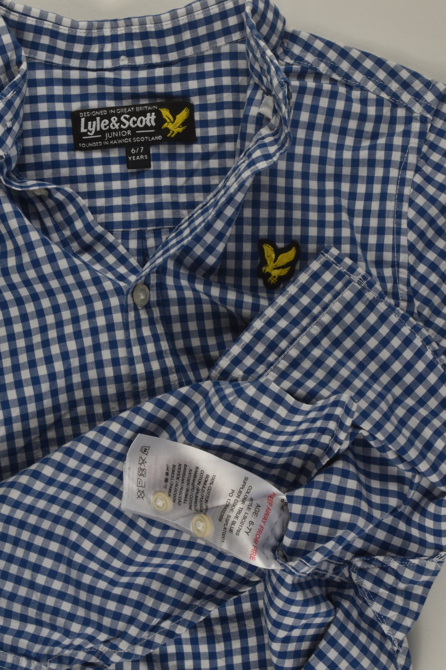Lyle & Scott Size 6/7 Button-up Shirt