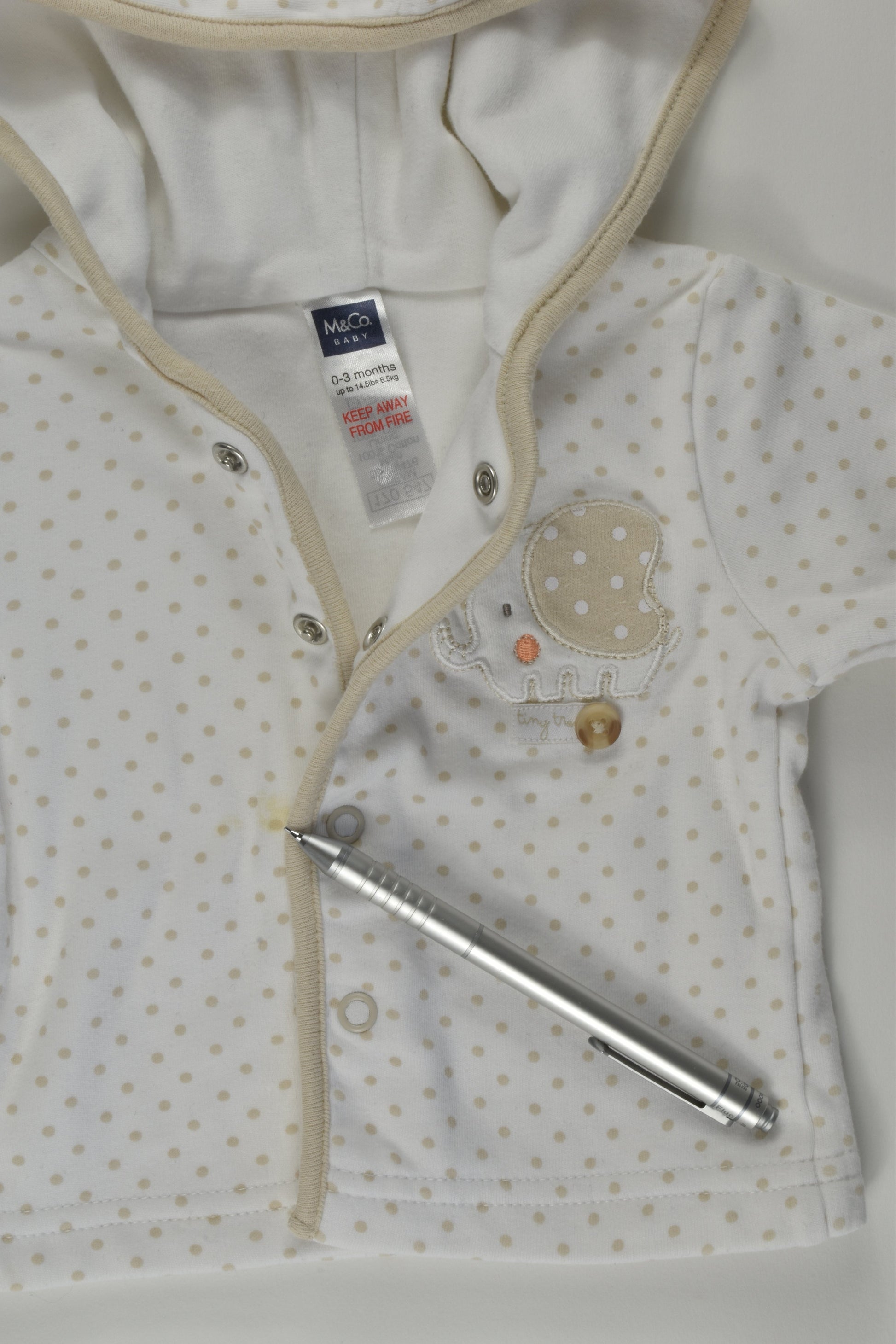 M&Co Size 000 Elephant Jumper