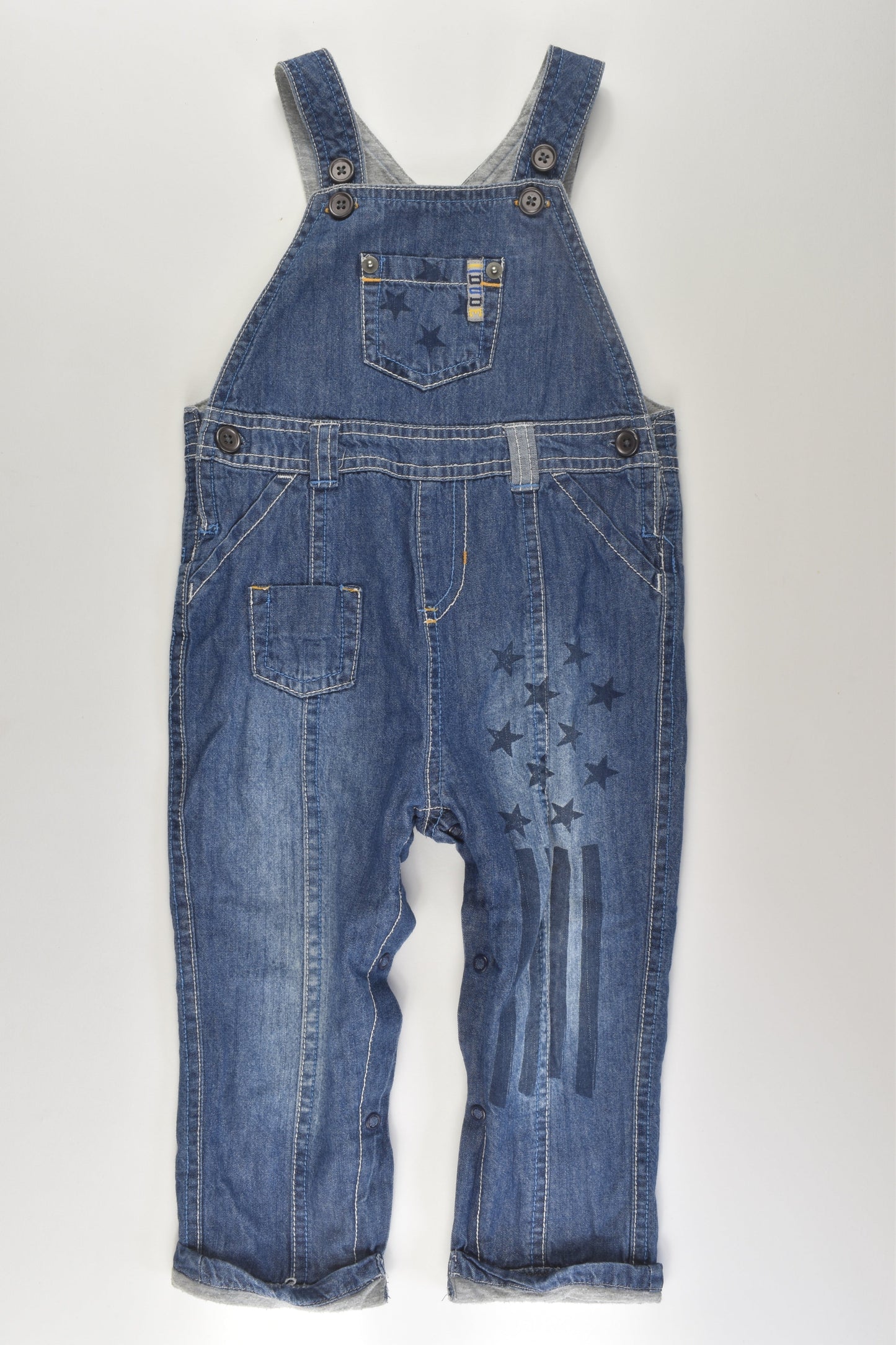 M&Co Size 1 Lined Denim Overalls