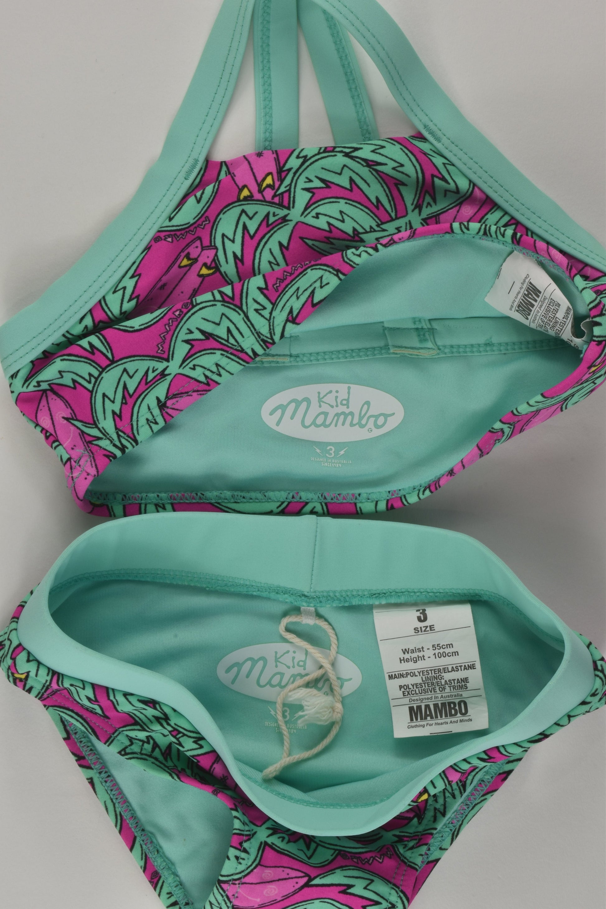 Mambo Size 3 Two Piece Bathers