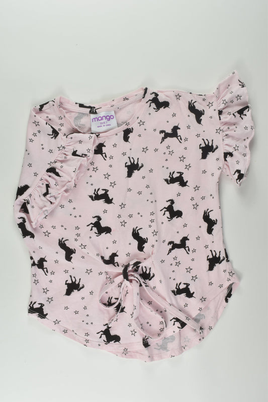 Mango Size 7 Unicorn T-shirt