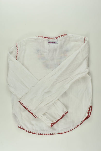 Mango Size 8 Embroidery Blouse