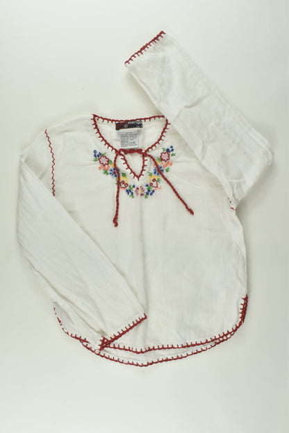 Mango Size 8 Embroidery Blouse