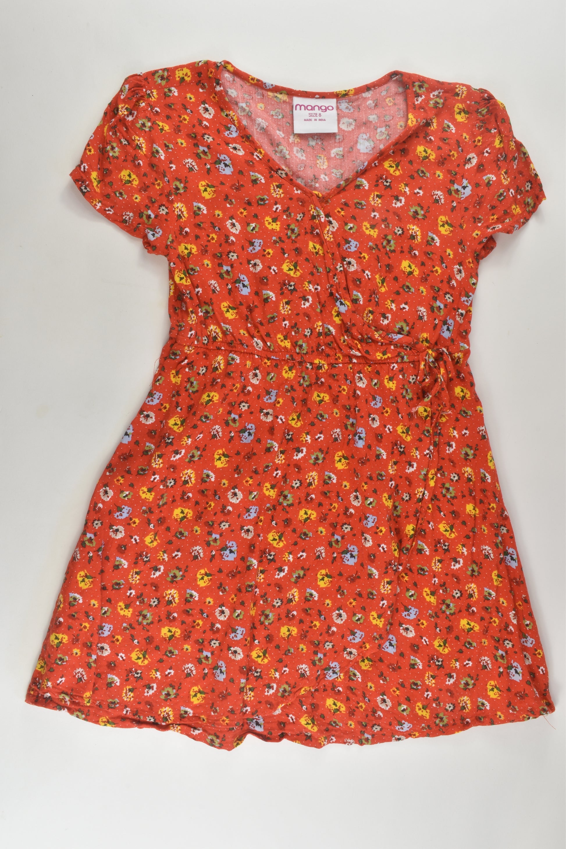 Mango Size 8 Floral Viscose Dress