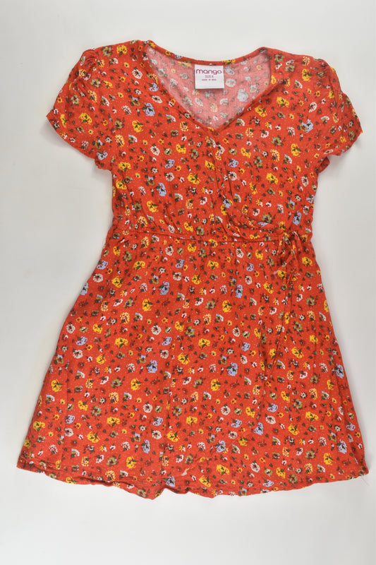 Mango Size 8 Floral Viscose Dress