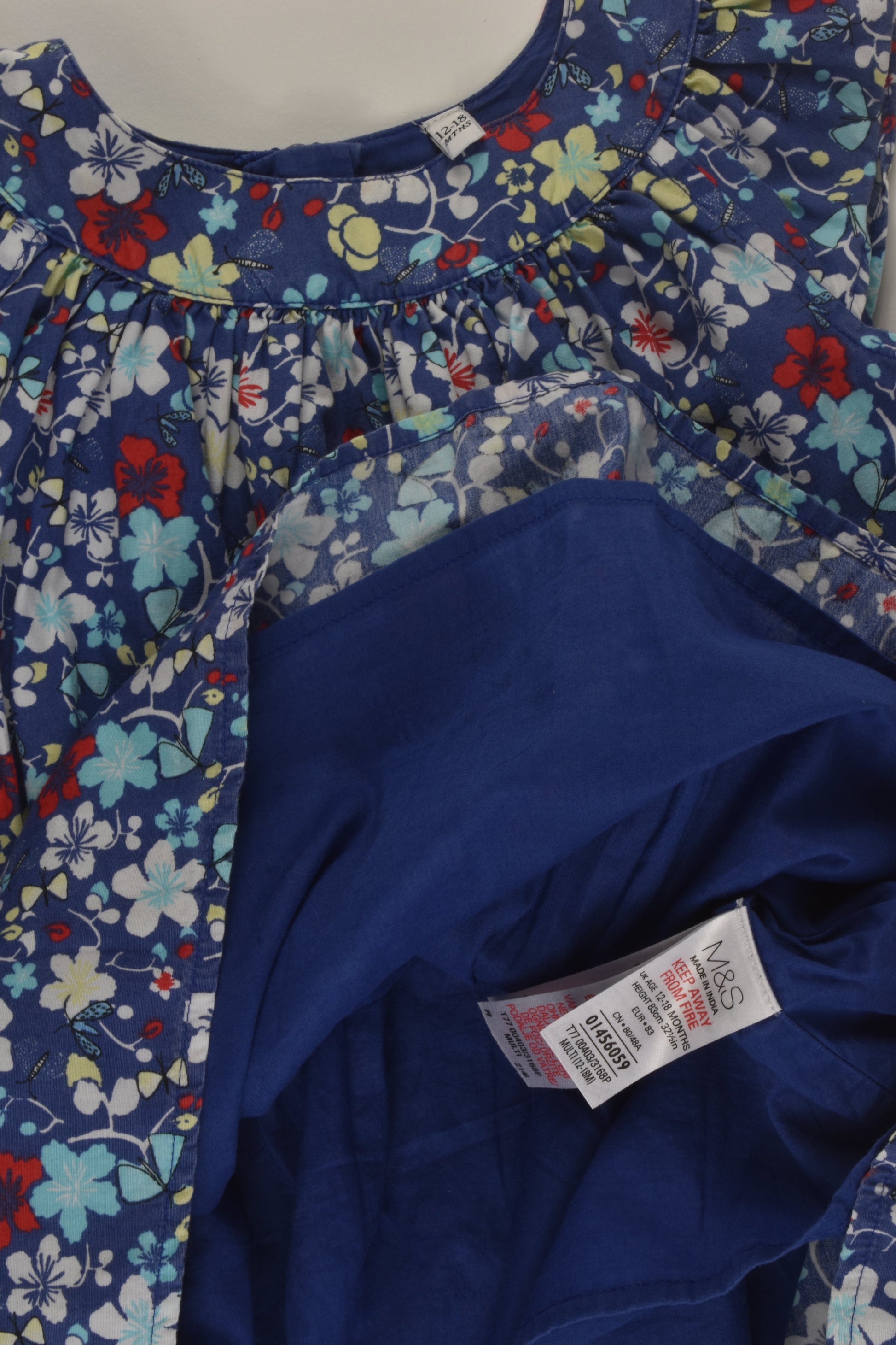 Marks & Spencer Size 1 Lined Floral Dress