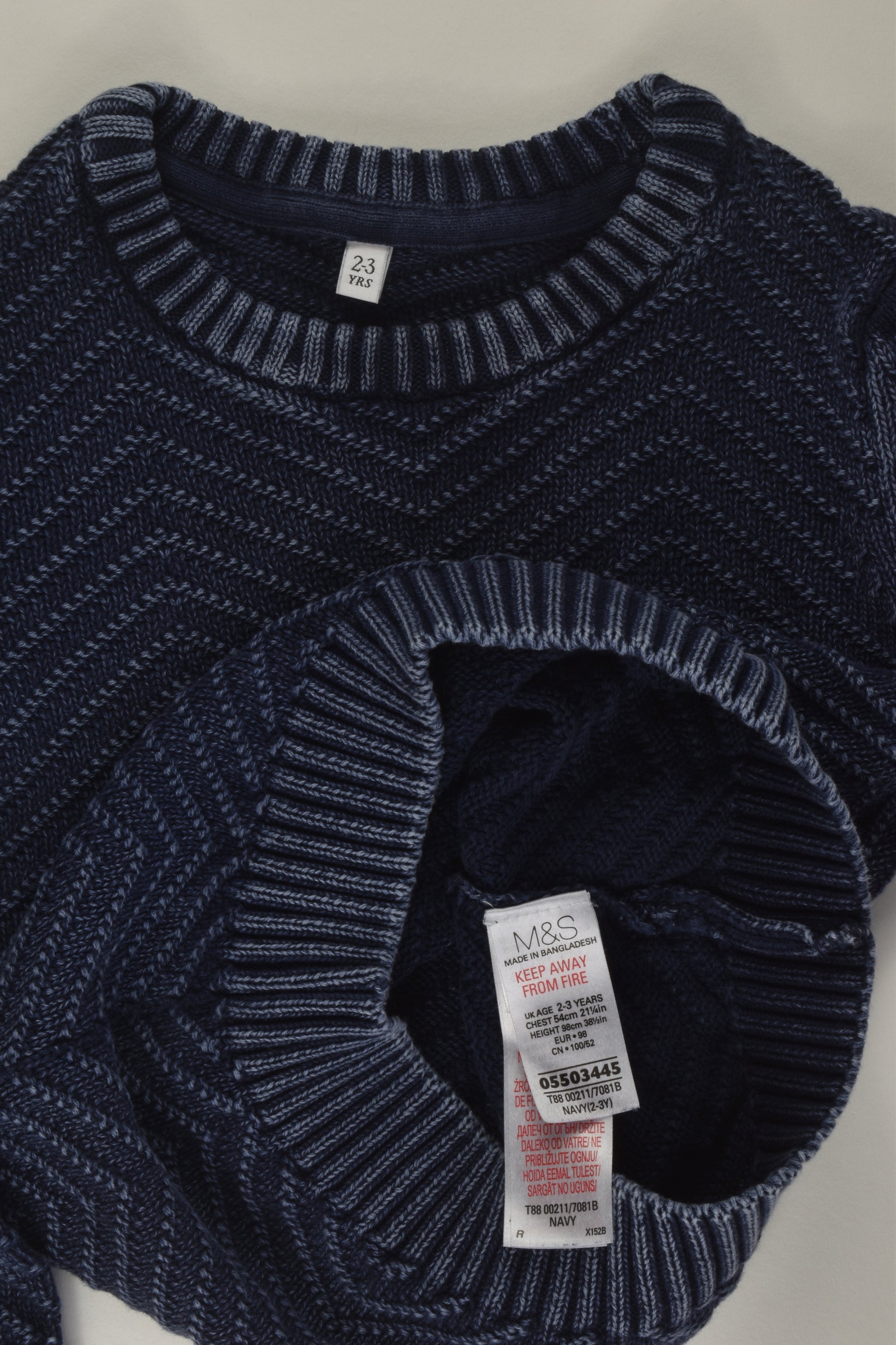 Marks & Spencer Size 2-3 Knit Jumper