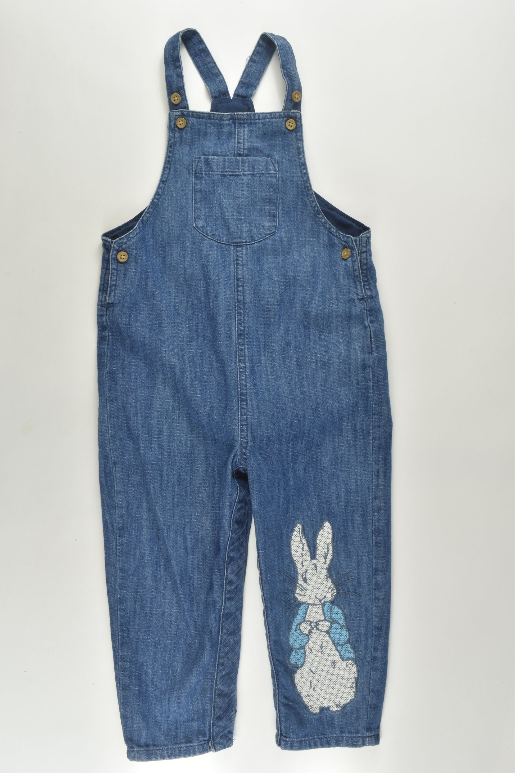 Marks & Spencer Size 2 Peter Rabbit Denim Overalls