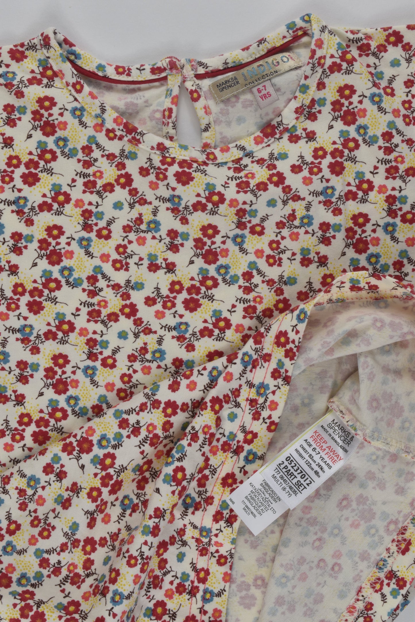 Marks & Spencer Size 6-7 Floral Top
