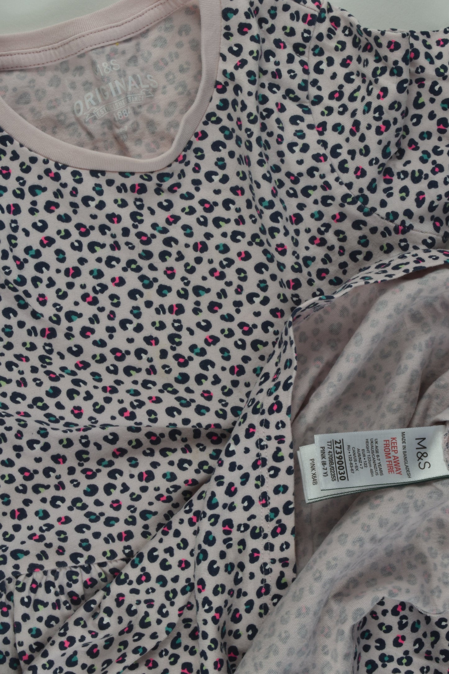 Marks & Spencer Size 6-7 Leopard Print Dress