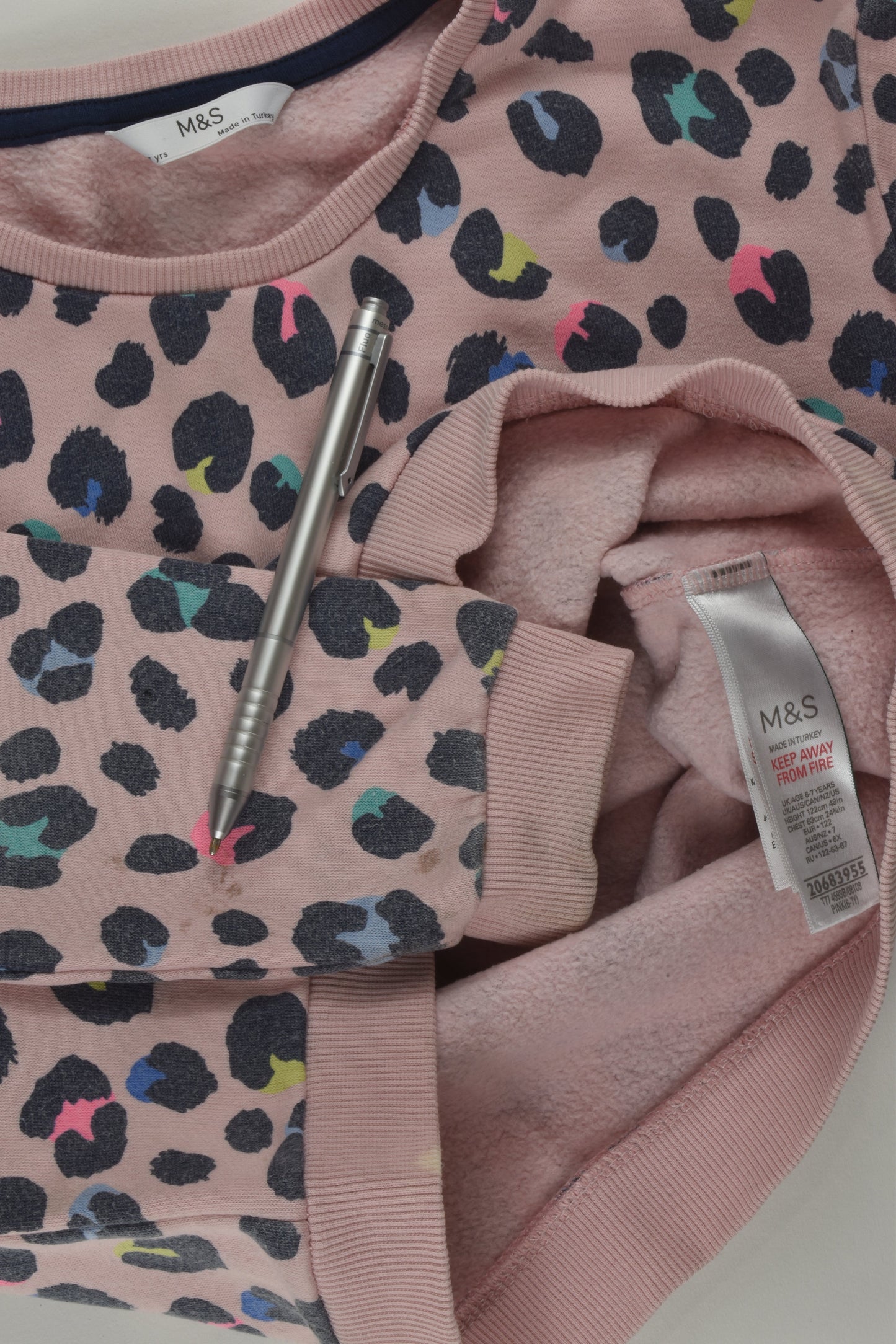 Marks & Spencer Size 6-7 Leopard Print Sweater