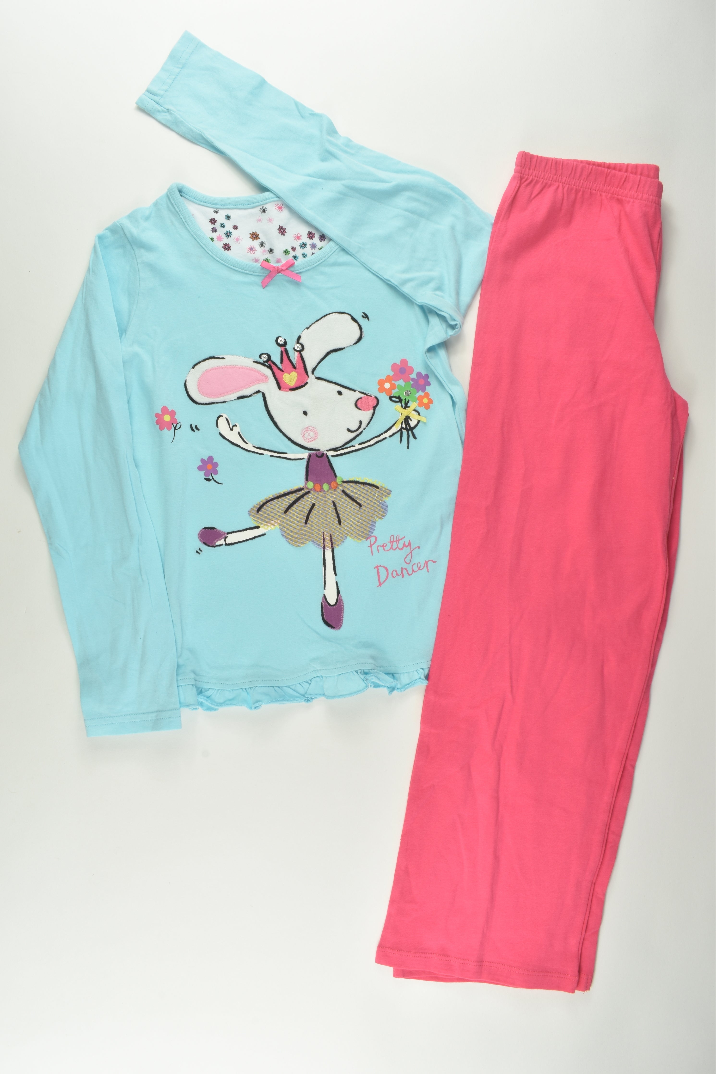 Marks Spencer Size 7 8 Bunny Ballerina Pyjamas MiniMe Preloved Baby and Kids Clothes