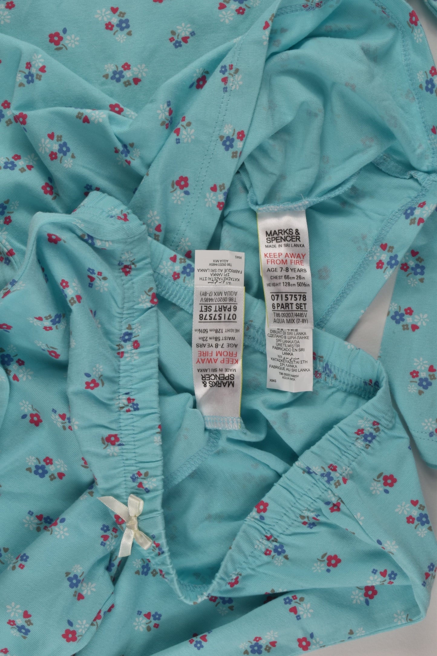 Marks & Spencer Size 7-8 Floral Pyjamas