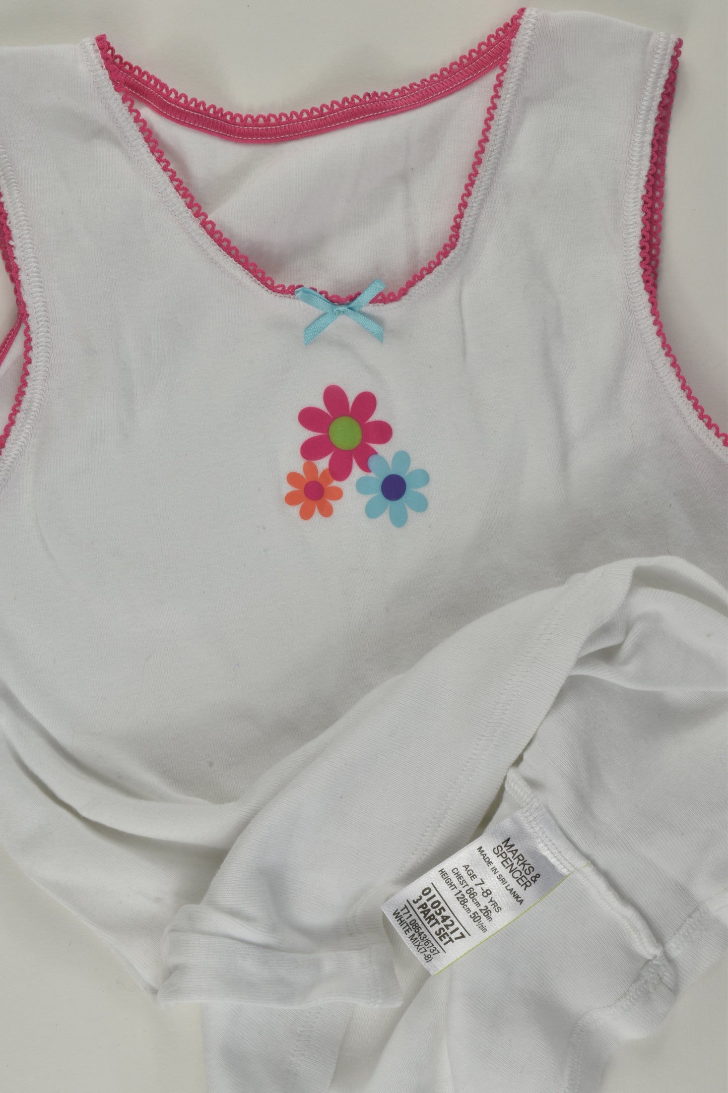 Marks & Spencer Size 7-8 Flower Singlet
