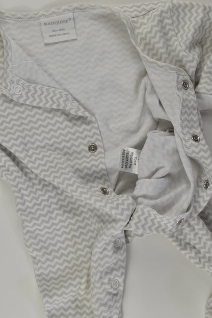 Marquise Size 000 Footed Romper