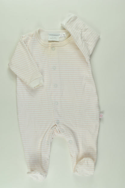 Marquise Size 000 Striped Footed Romper