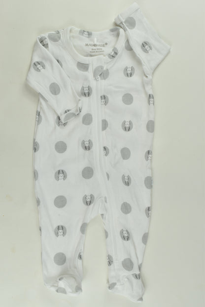 Marquise Size 0000 Bunny Romper