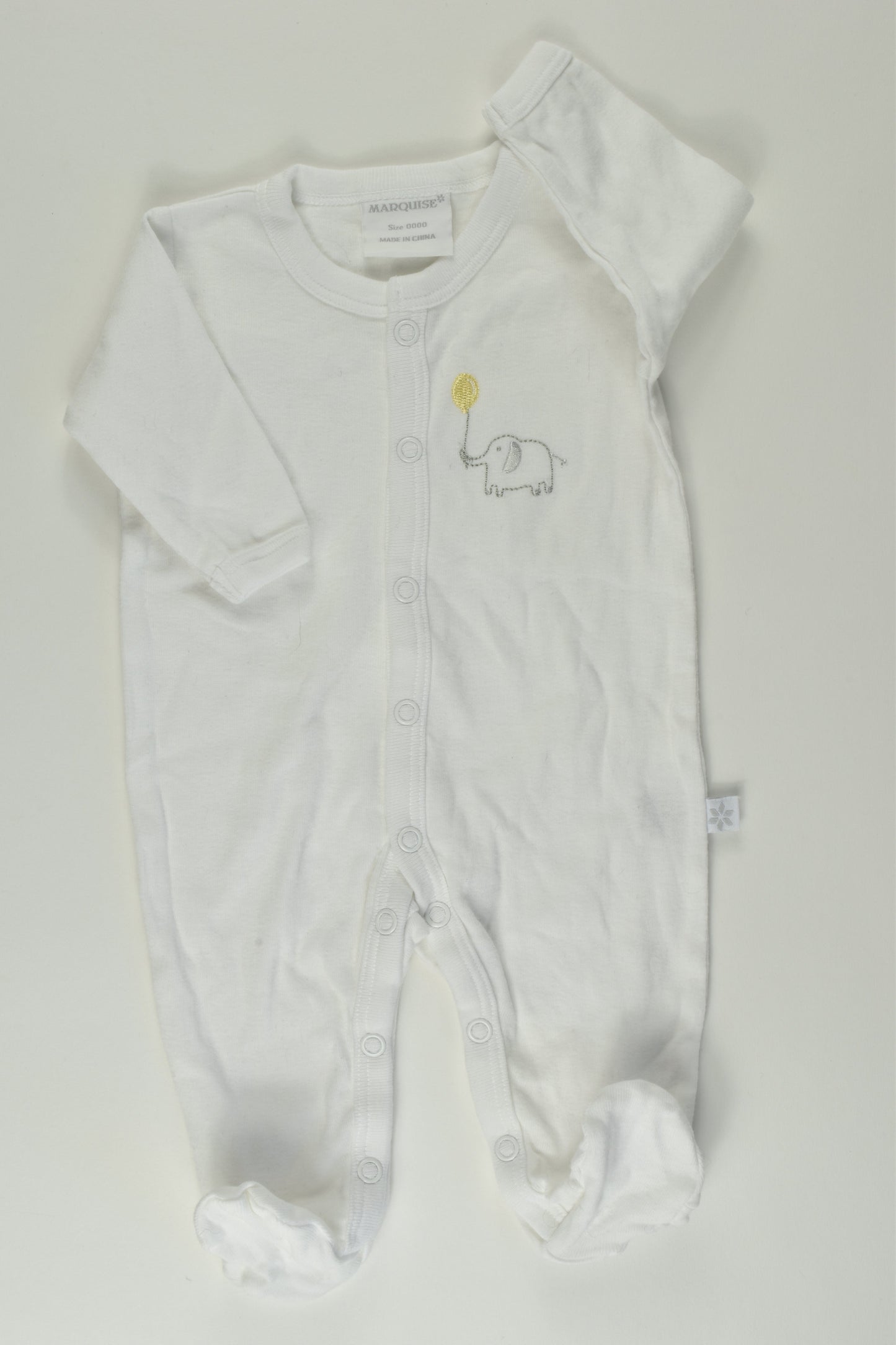 Marquise Size 0000 Elephant Romper