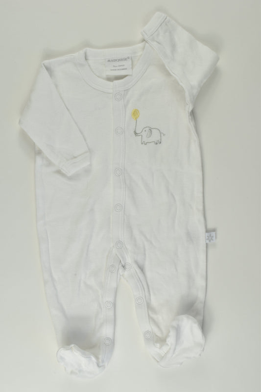 Marquise Size 0000 Elephant Romper