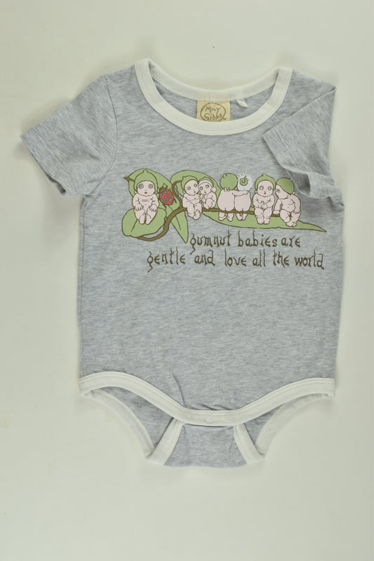 May Gibbs Size 00 Gumnut Babies Bodysuit