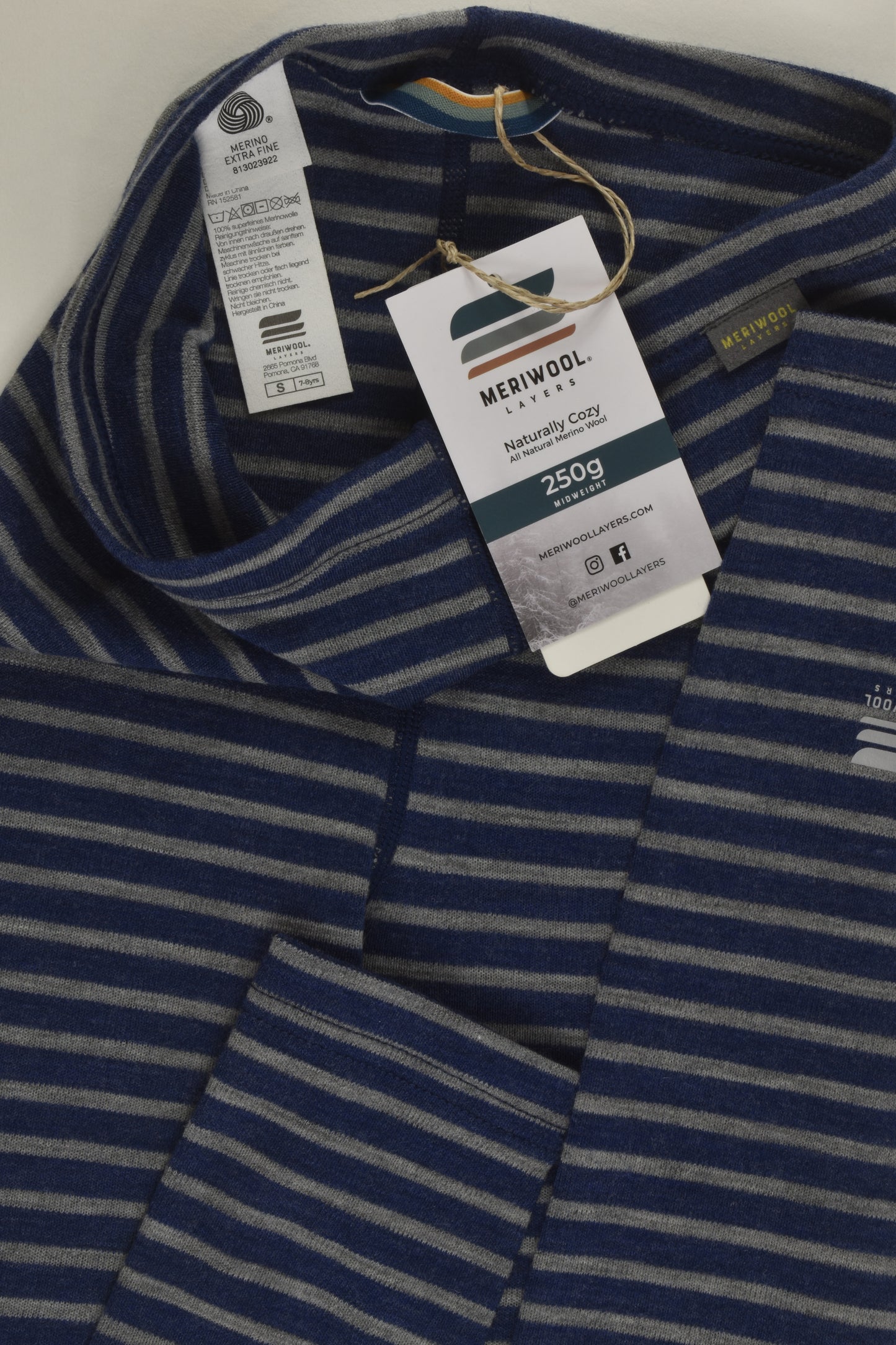 Merino Wool Layers Size 7-8 Base Layer Bottoms