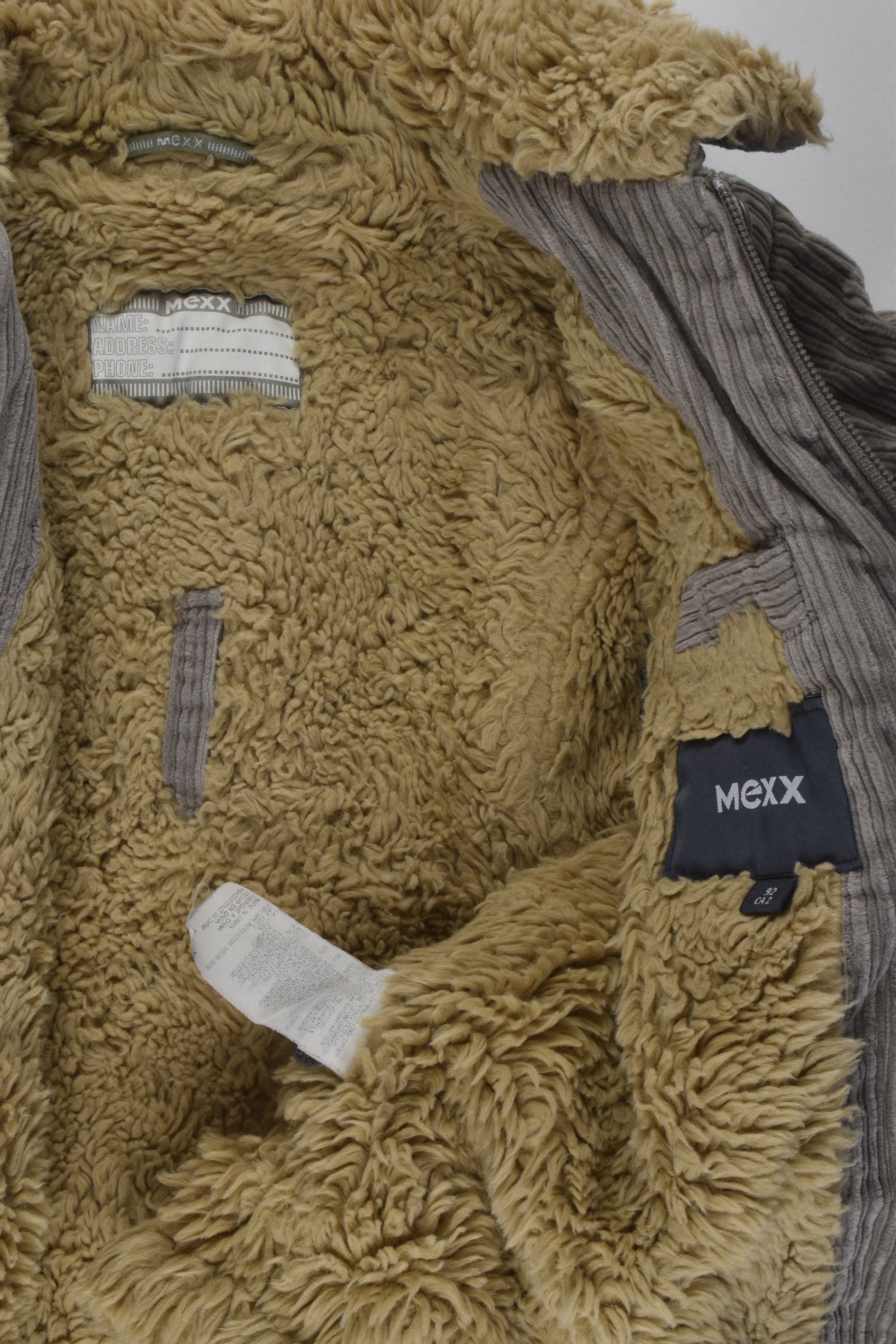 Mexx Size 2 Warm Cord Jacket