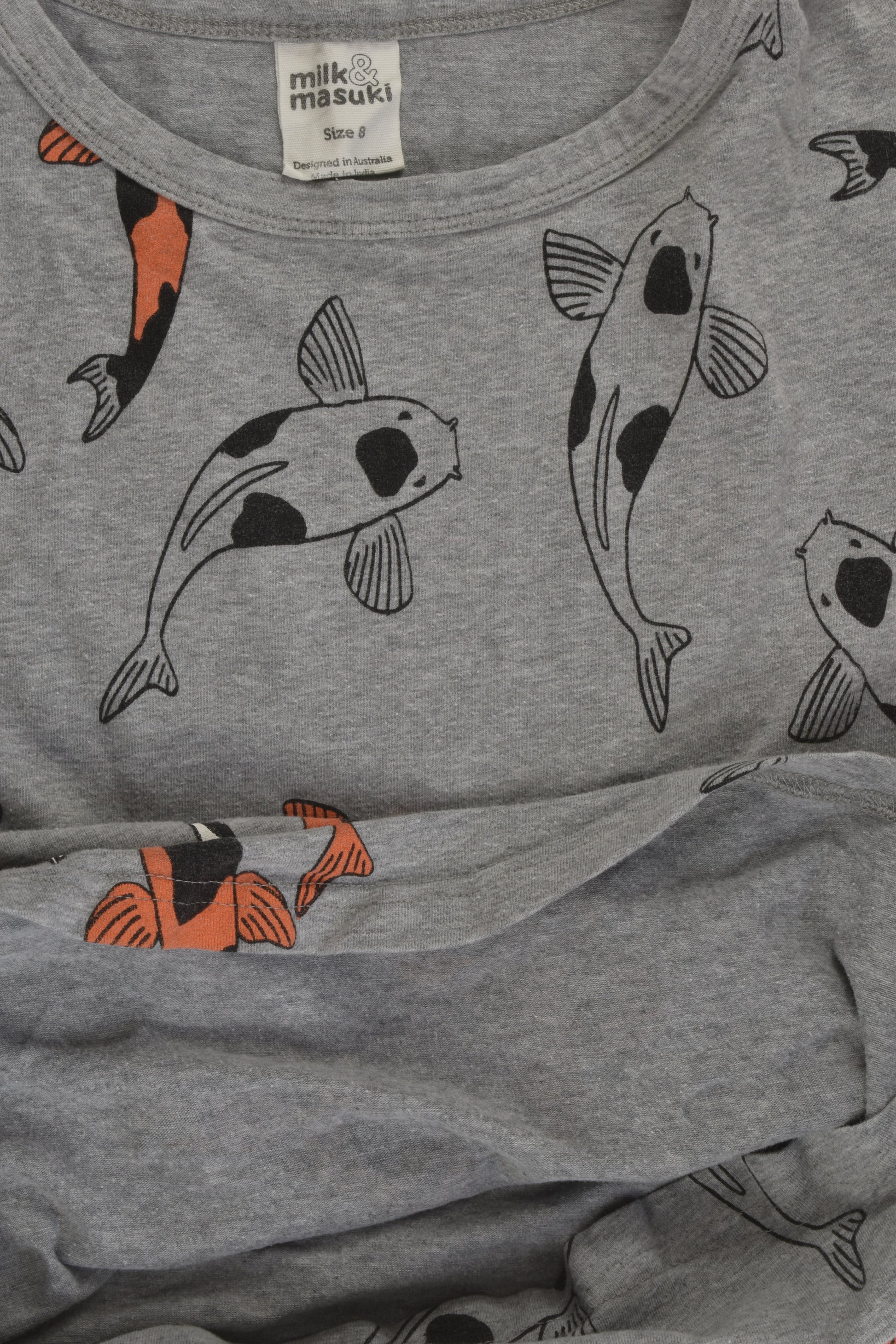 Milk & Masuki Size 8 Fish T-shirt