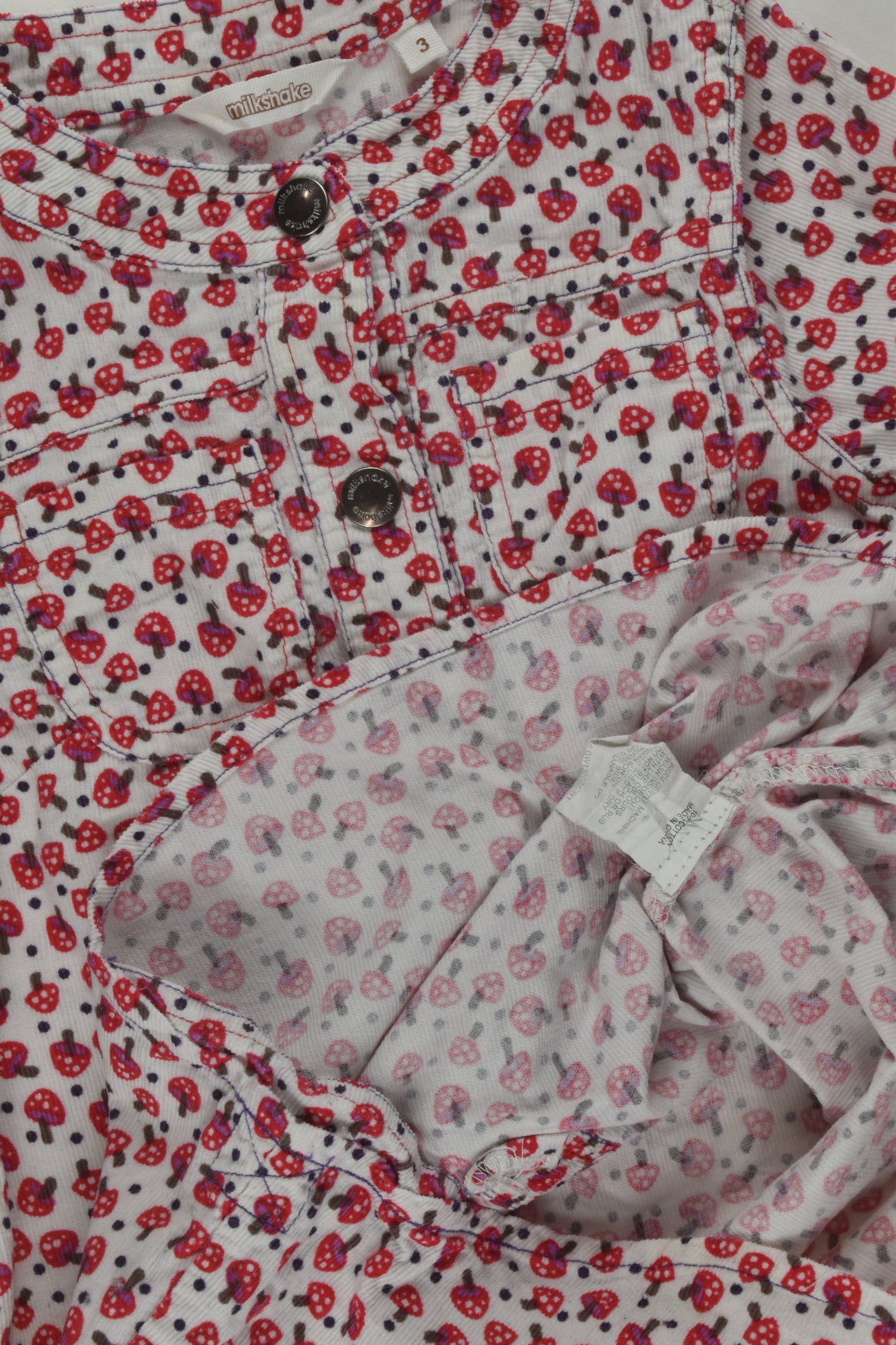 Milkshake Size 3 Mushroom Cord Dress