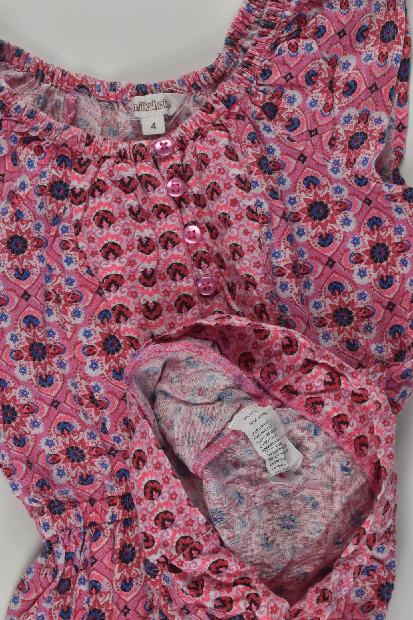 Milkshake Size 4 Short Playsuit