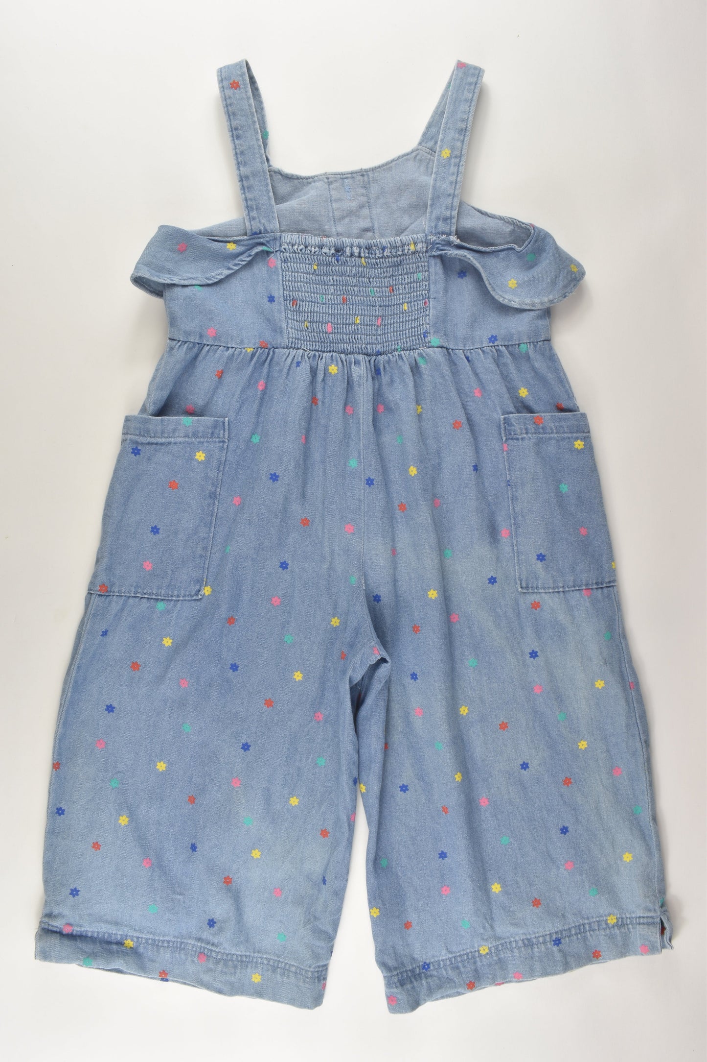 Milkshake Size 6 Floral Denim Jumpsuit