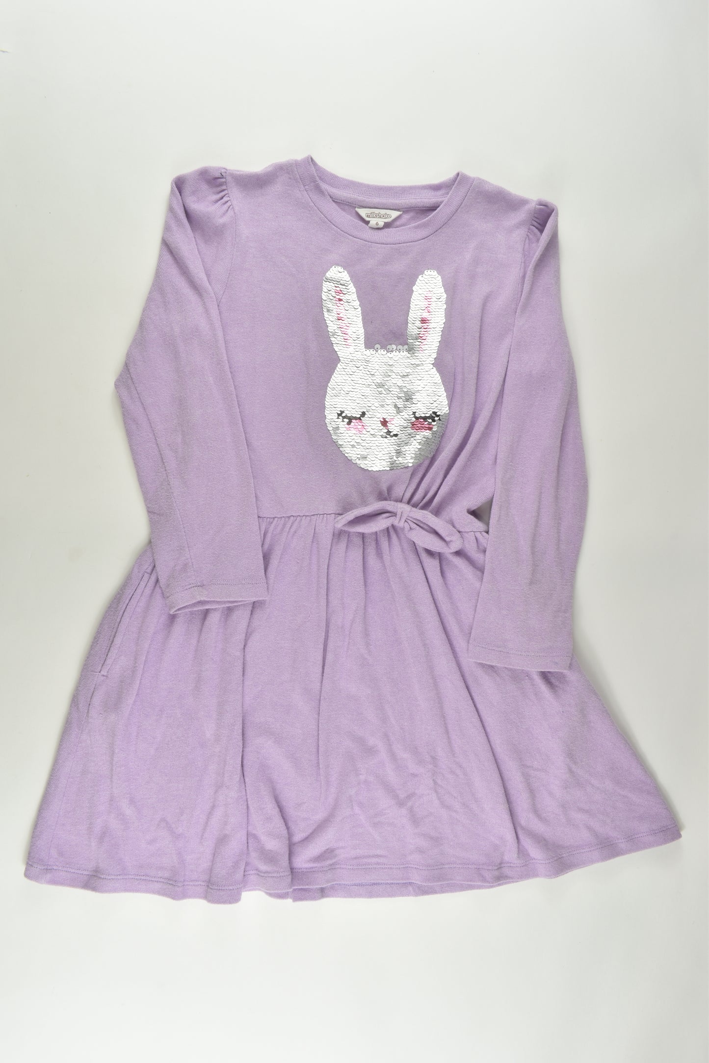 Milkshake Size 6 Reversible Sequins Bunny Winter Dress