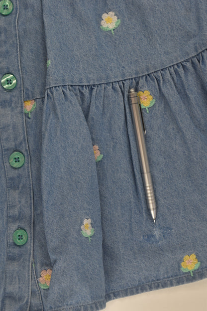 Milkshake Size 7 Denim Embroidery Dress