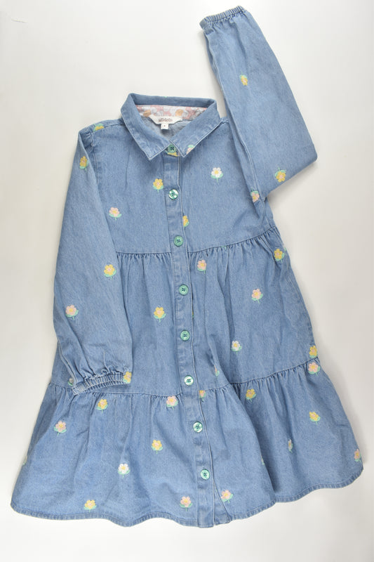 Milkshake Size 7 Denim Embroidery Dress
