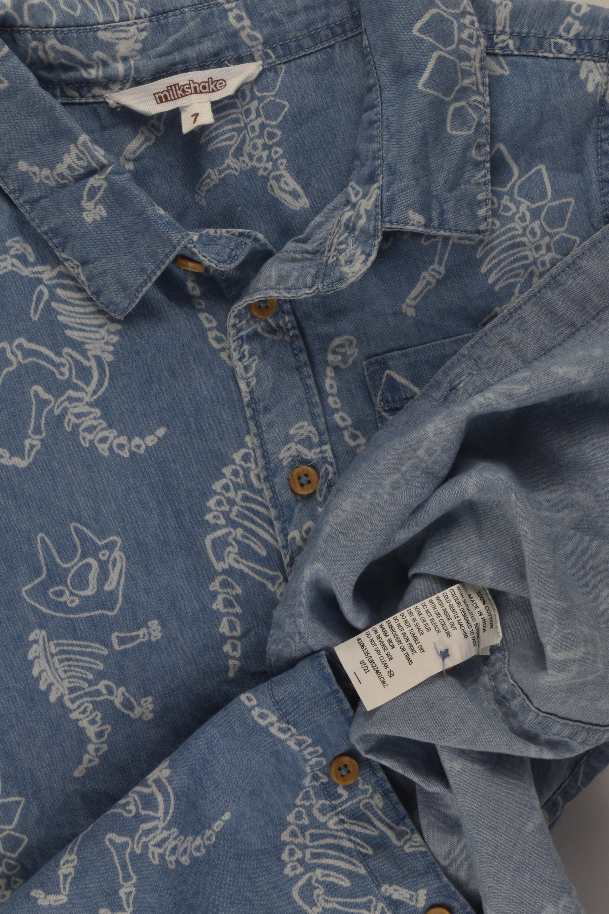 Milkshake Size 7 Dinosaur Shirt