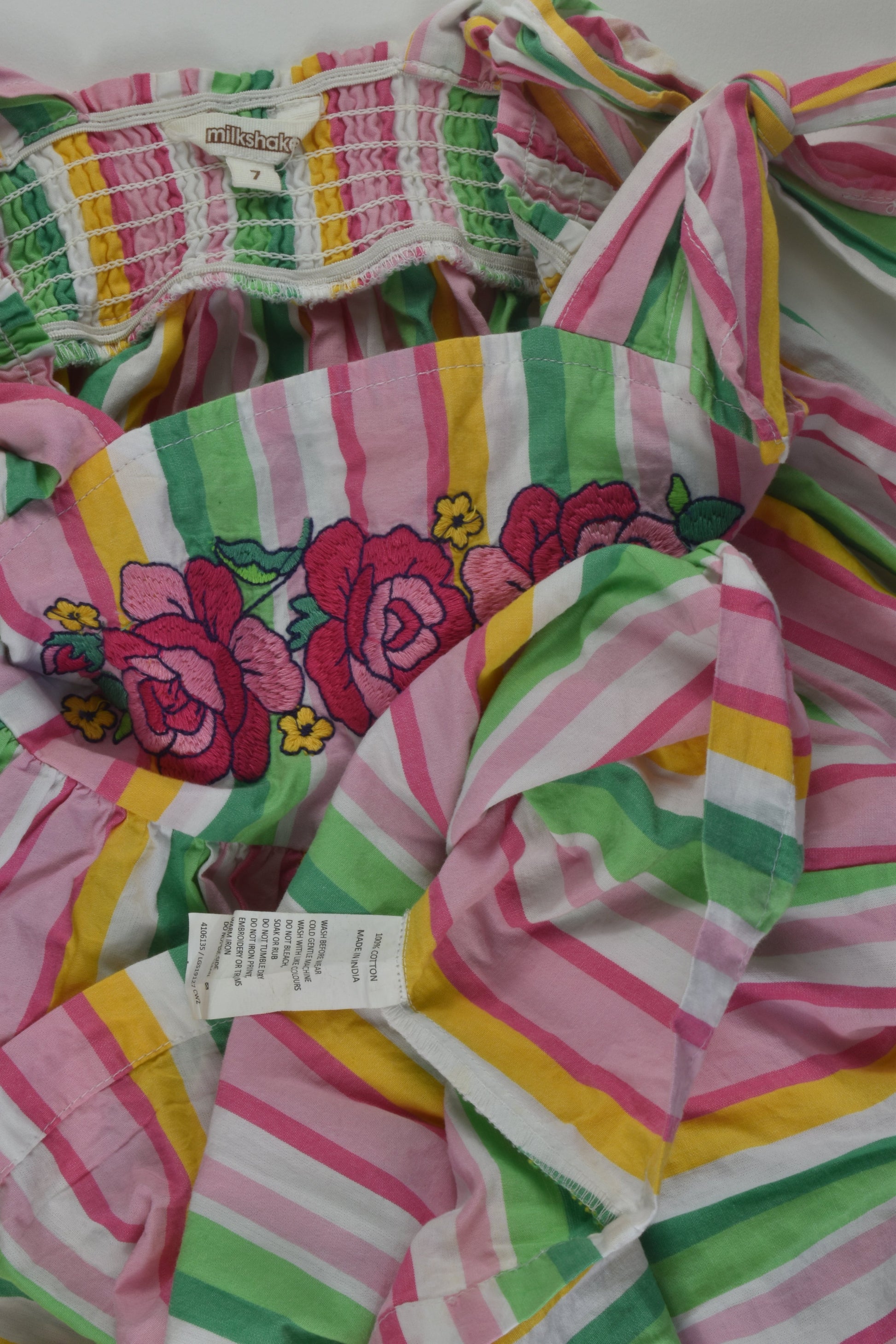 Milkshake Size 7 Embroidery Dress