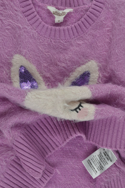 Milkshake Size 7 Fluffy Bunny Jumper