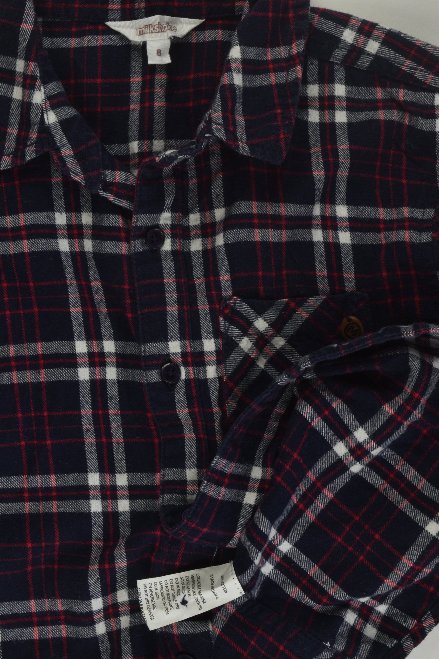 Milkshake Size 8 Flannel Shirt
